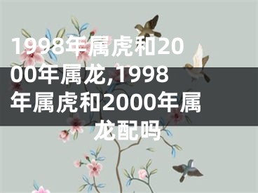 1998年属虎和2000年属龙,1998年属虎和2000年属龙配吗