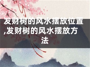 发财树的风水摆放位置,发财树的风水摆放方法