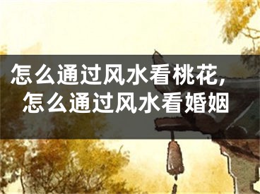 怎么通过风水看桃花,怎么通过风水看婚姻