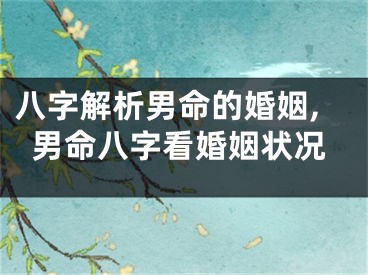 八字解析男命的婚姻,男命八字看婚姻状况
