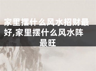 家里摆什么风水招财最好,家里摆什么风水阵最旺