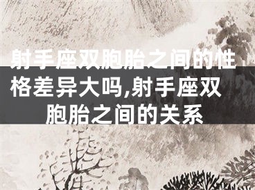 射手座双胞胎之间的性格差异大吗,射手座双胞胎之间的关系
