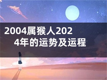 2004属猴人2024年的运势及运程