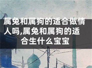 属兔和属狗的适合做情人吗,属兔和属狗的适合生什么宝宝