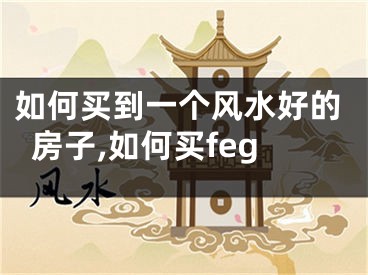 如何买到一个风水好的房子,如何买feg