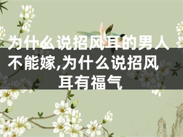 为什么说招风耳的男人不能嫁,为什么说招风耳有福气