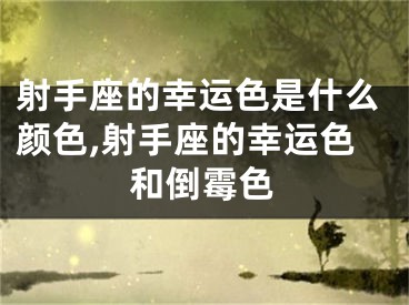 射手座的幸运色是什么颜色,射手座的幸运色和倒霉色
