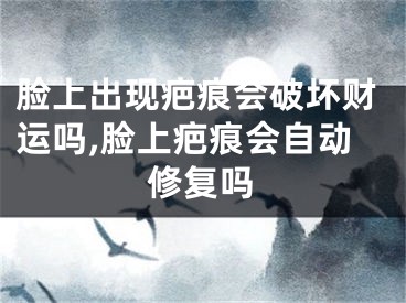 脸上出现疤痕会破坏财运吗,脸上疤痕会自动修复吗