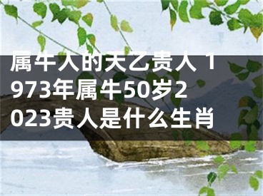 属牛人的天乙贵人 1973年属牛50岁2023贵人是什么生肖