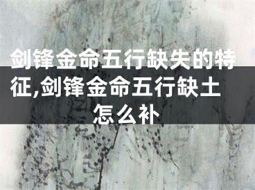 剑锋金命五行缺失的特征,剑锋金命五行缺土怎么补