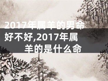 2017年属羊的男命好不好,2017年属羊的是什么命