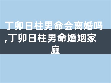 丁卯日柱男命会离婚吗,丁卯日柱男命婚姻家庭