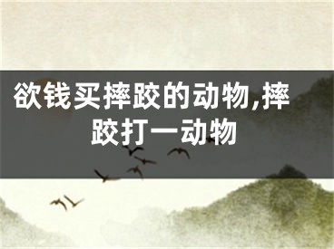 欲钱买摔跤的动物,摔跤打一动物