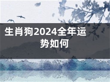 生肖狗2024全年运势如何
