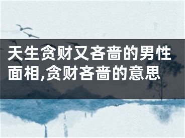天生贪财又吝啬的男性面相,贪财吝啬的意思