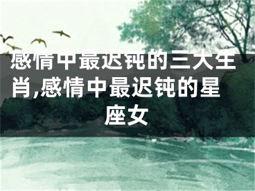 感情中最迟钝的三大生肖,感情中最迟钝的星座女