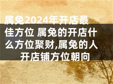 属兔2024年开店最佳方位 属兔的开店什么方位聚财,属兔的人开店铺方位朝向