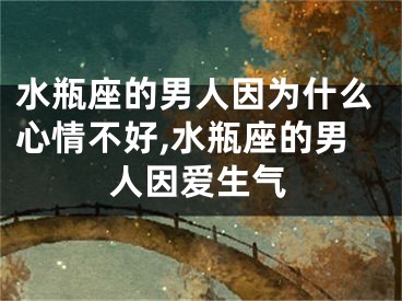 水瓶座的男人因为什么心情不好,水瓶座的男人因爱生气