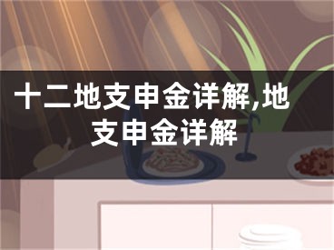 十二地支申金详解,地支申金详解