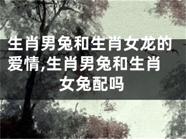 生肖男兔和生肖女龙的爱情,生肖男兔和生肖女兔配吗