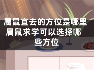 属鼠宜去的方位是哪里 属鼠求学可以选择哪些方位