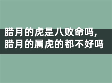 腊月的虎是八败命吗,腊月的属虎的都不好吗