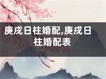 庚戌日柱婚配,庚戌日柱婚配表