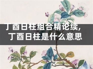 丁酉日柱组合精论续,丁酉日柱是什么意思