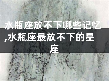 水瓶座放不下哪些记忆,水瓶座最放不下的星座