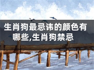 生肖狗最忌讳的颜色有哪些,生肖狗禁忌