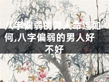 八字偏弱的男人命运如何,八字偏弱的男人好不好