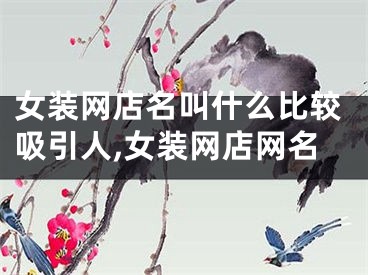 女装网店名叫什么比较吸引人,女装网店网名