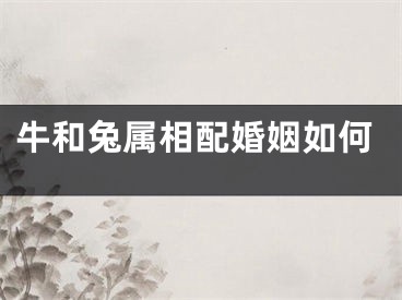 牛和兔属相配婚姻如何