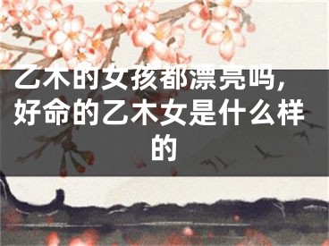 乙木的女孩都漂亮吗,好命的乙木女是什么样的