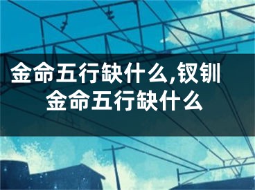 金命五行缺什么,钗钏金命五行缺什么