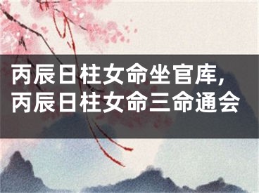 丙辰日柱女命坐官库,丙辰日柱女命三命通会