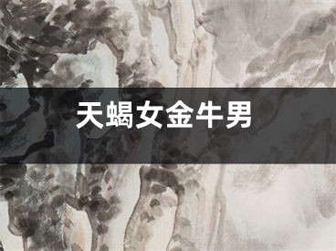 天蝎女金牛男