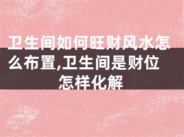 卫生间如何旺财风水怎么布置,卫生间是财位怎样化解