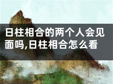 日柱相合的两个人会见面吗,日柱相合怎么看