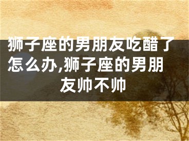 狮子座的男朋友吃醋了怎么办,狮子座的男朋友帅不帅