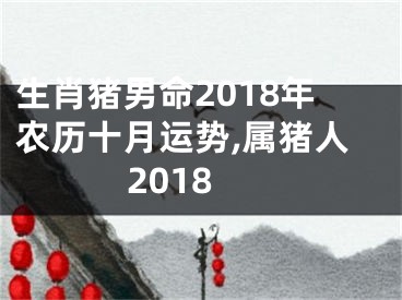 生肖猪男命2018年农历十月运势,属猪人2018