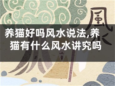 养猫好吗风水说法,养猫有什么风水讲究吗