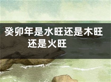 癸卯年是水旺还是木旺 还是火旺 