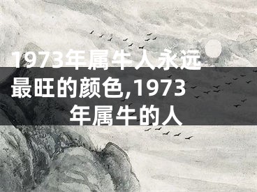 1973年属牛人永远最旺的颜色,1973年属牛的人