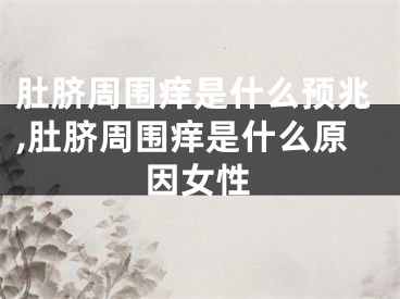 肚脐周围痒是什么预兆,肚脐周围痒是什么原因女性