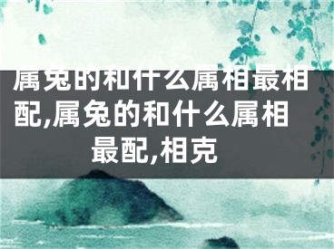 属兔的和什么属相最相配,属兔的和什么属相最配,相克