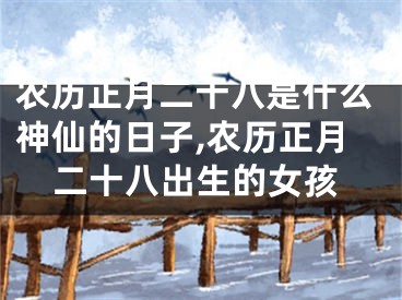 农历正月二十八是什么神仙的日子,农历正月二十八出生的女孩
