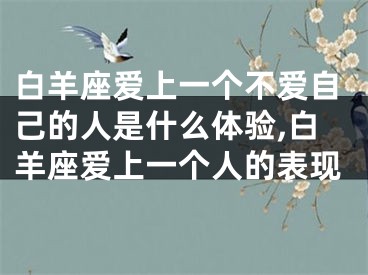 白羊座爱上一个不爱自己的人是什么体验,白羊座爱上一个人的表现