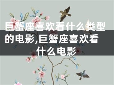 巨蟹座喜欢看什么类型的电影,巨蟹座喜欢看什么电影