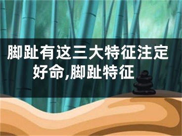 脚趾有这三大特征注定好命,脚趾特征
